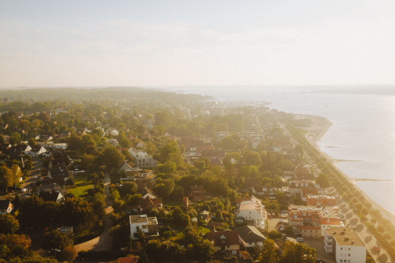 Bild von Laboe aus der Luft